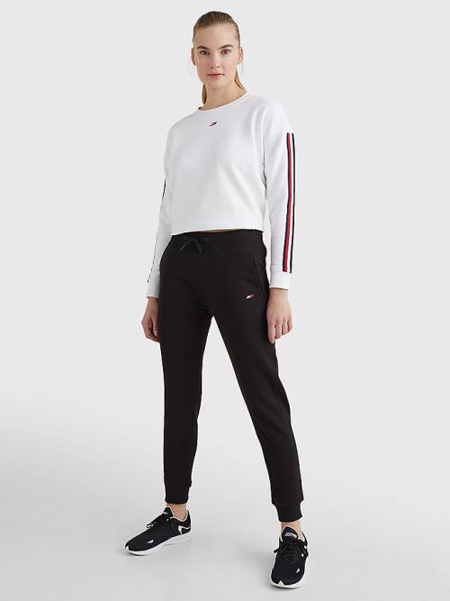 Black Tommy Hilfiger Sport Organic Cotton Joggers Women's Pants | TH347UJP