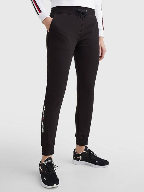 Black Tommy Hilfiger Sport Organic Cotton Joggers Women\'s Pants | TH347UJP