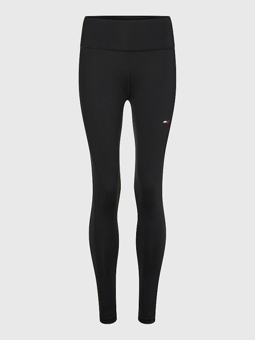 Black Tommy Hilfiger Sport Performance Full Length Women's Leggings | TH012TUA