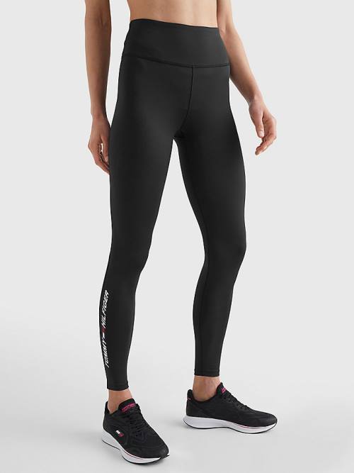 Black Tommy Hilfiger Sport Performance Full Length Women\'s Leggings | TH012TUA