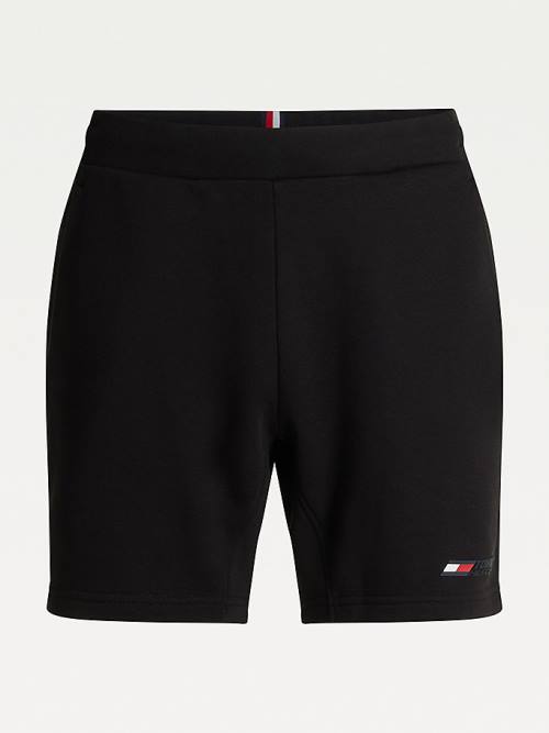 Black Tommy Hilfiger Sport TH Cool Flex Fleece Men's Shorts | TH158XBW