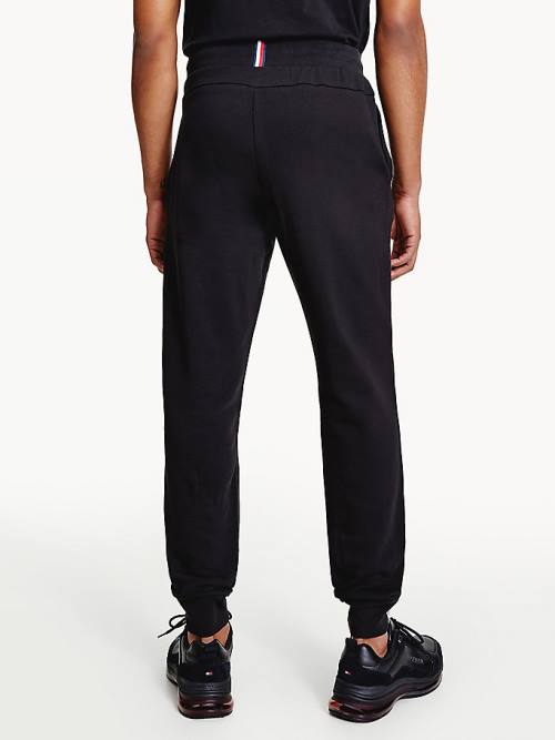 Black Tommy Hilfiger Sport Terry Joggers Men's Pants | TH064WEU