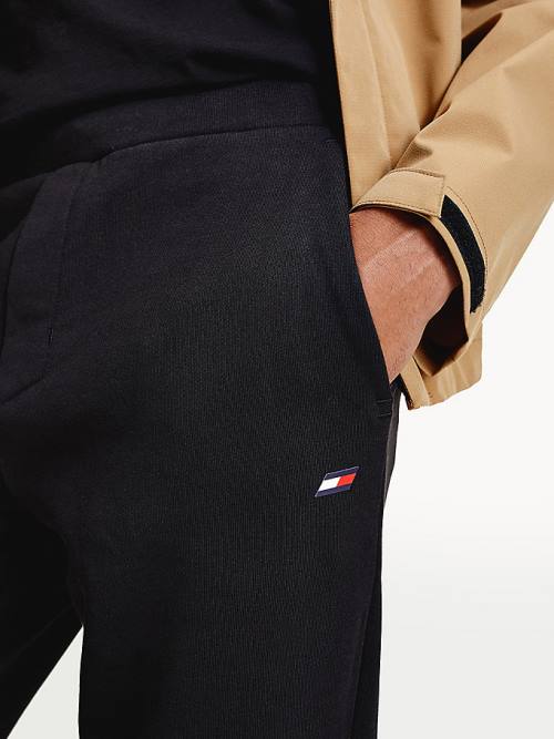 Black Tommy Hilfiger Sport Terry Joggers Men's Pants | TH064WEU