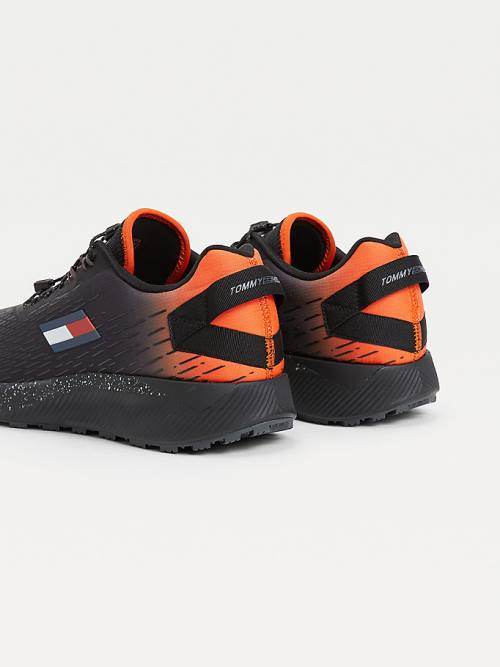 Black Tommy Hilfiger Sport Trail Men's Sneakers | TH647ZWA