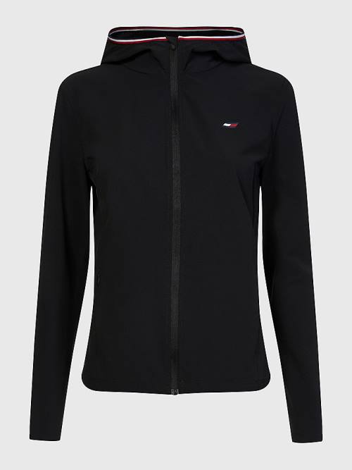 Black Tommy Hilfiger Sport Zip-Thru Performance Women\'s Jackets | TH921IHR