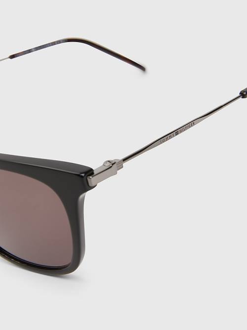 Black Tommy Hilfiger Square Men's Sunglasses | TH923MSD