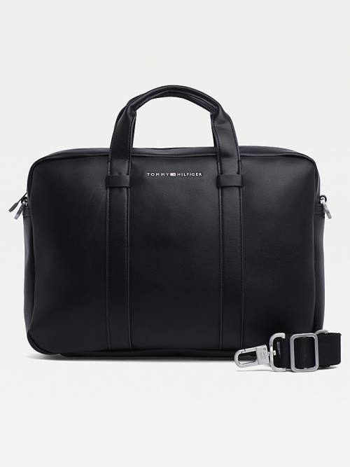 Black Tommy Hilfiger TH City Computer Men\'s Bags | TH370YOQ