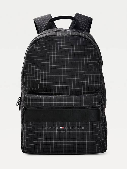 Black Tommy Hilfiger TH Established Backpack Men\'s Bags | TH836JPF