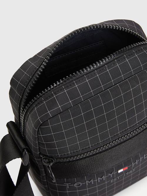 Black Tommy Hilfiger TH Established Small Reporter Men's Bags | TH248ARO