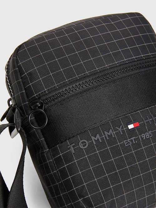 Black Tommy Hilfiger TH Established Small Reporter Men's Bags | TH248ARO