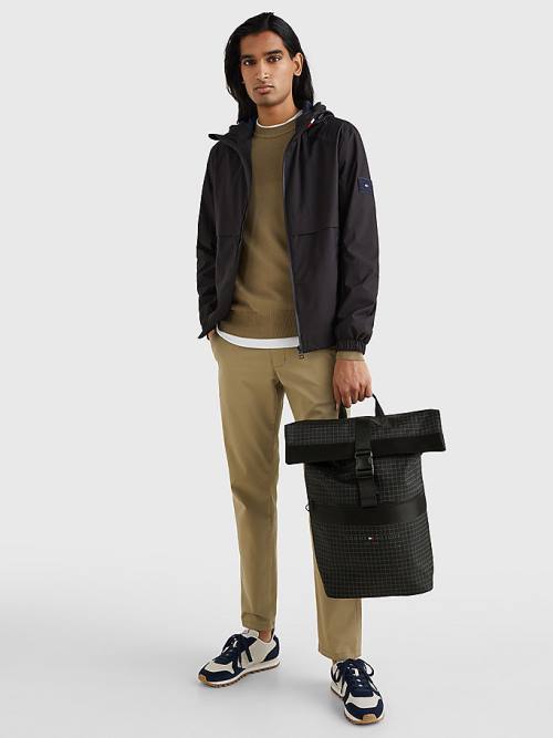 Black Tommy Hilfiger TH Established Urban Backpack Men's Bags | TH029CWR