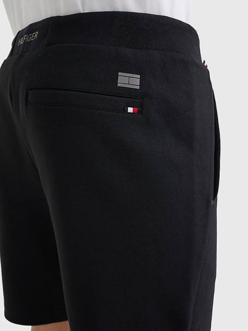 Black Tommy Hilfiger TH Flex Tech Essential Men's Shorts | TH023JQN