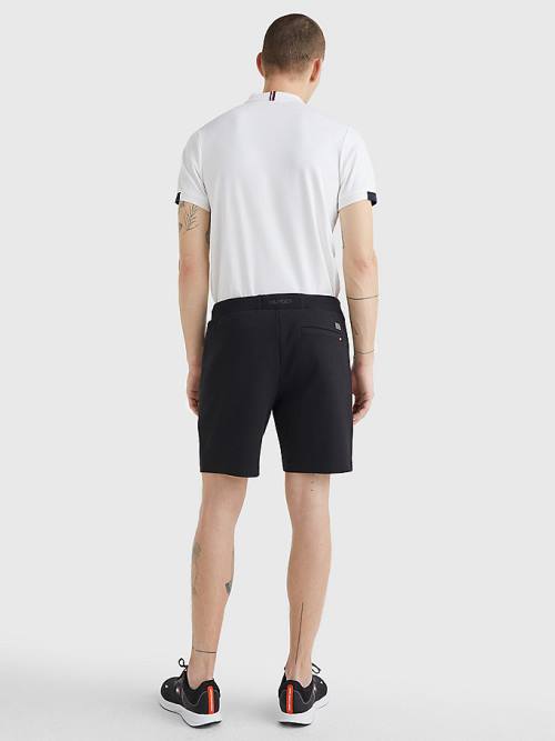 Black Tommy Hilfiger TH Flex Tech Essential Men's Shorts | TH023JQN