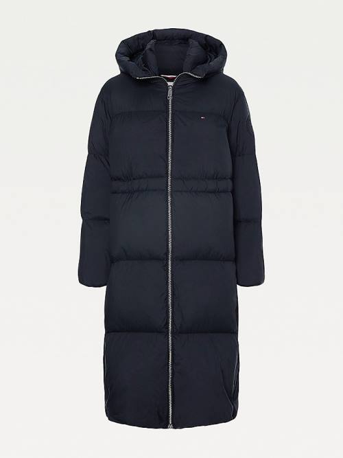 Black Tommy Hilfiger TH Protect Down Puffer Coat Women's Jackets | TH386ICJ