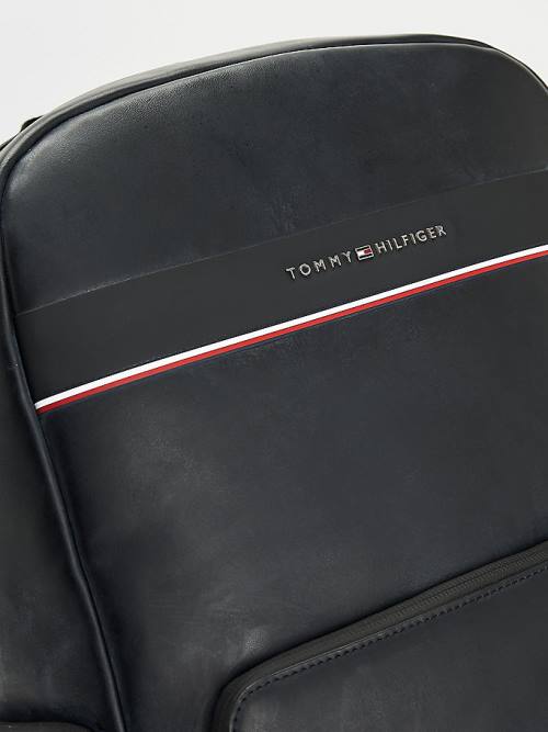 Black Tommy Hilfiger TH Tech Commuter Backpack Men's Bags | TH492ECP