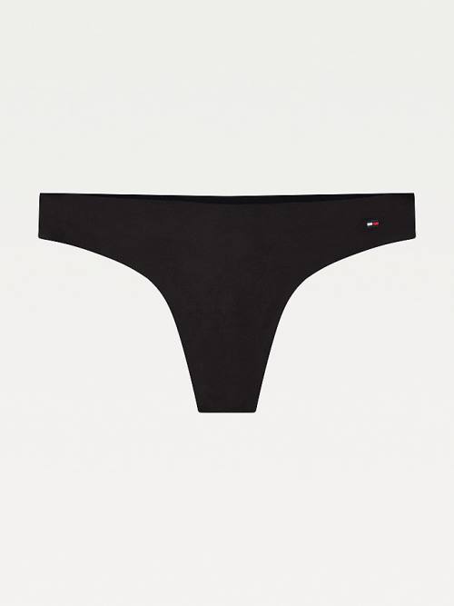 Black Tommy Hilfiger TH Ultra Soft Thong Women's Underwear | TH295ENG