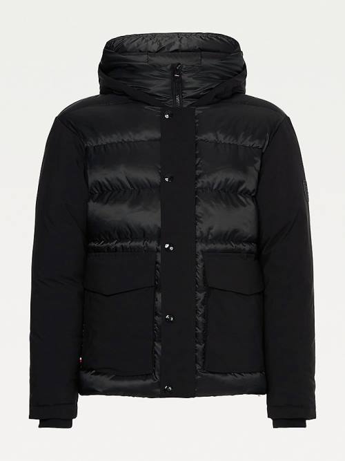 Black Tommy Hilfiger TH Warm Tech Filled Puffer Men's Jackets | TH586RUB