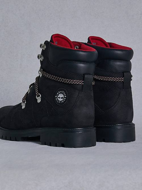 Black Tommy Hilfiger TOMMYXTIMBERLAND Waterproof Hiking Men's Boots | TH536SMI