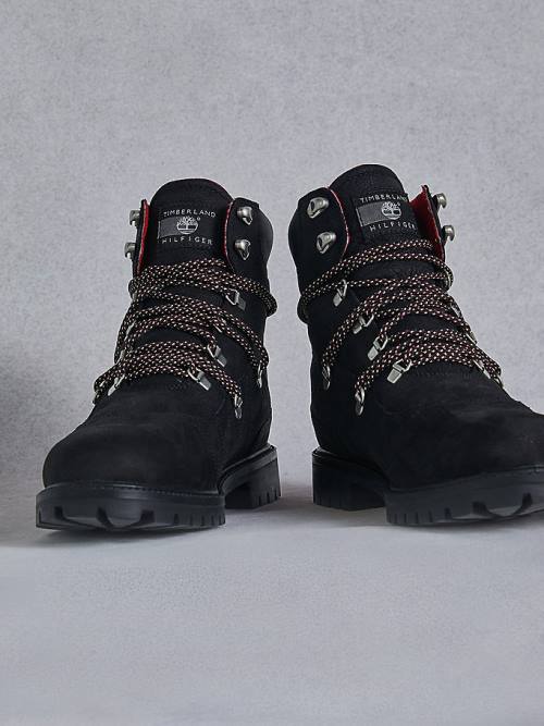 Black Tommy Hilfiger TOMMYXTIMBERLAND Waterproof Hiking Men's Boots | TH536SMI