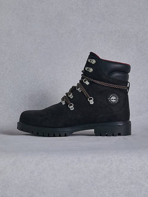 Black Tommy Hilfiger TOMMYXTIMBERLAND Waterproof Hiking Men's Boots | TH536SMI