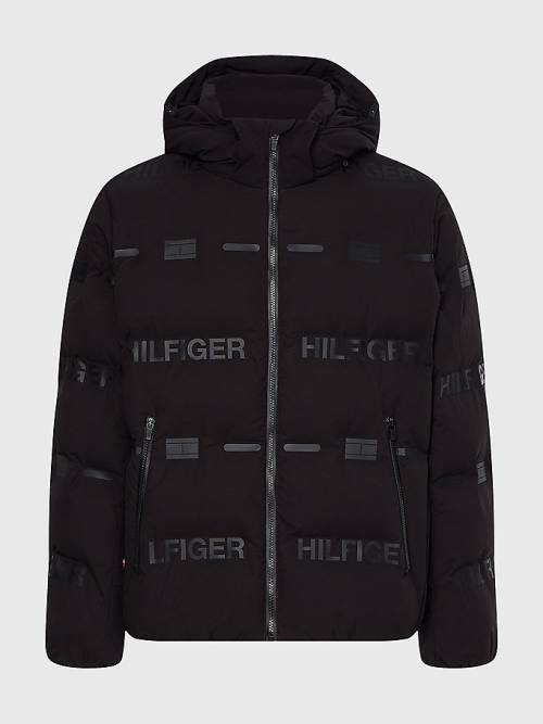 Black Tommy Hilfiger Tech Essential GORE-TEX Puffer Men's Jackets | TH751YZB