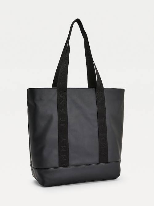 Black Tommy Hilfiger Tommy Badge Tote Women's Bags | TH194PCO