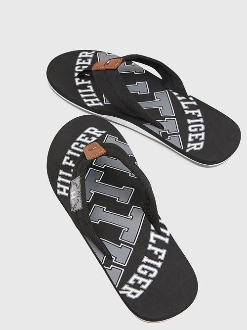 Black Tommy Hilfiger Tommy Beach Men's Sandals | TH278WGM