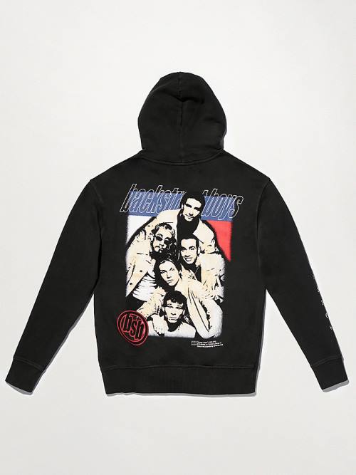 Black Tommy Hilfiger Tommy Revisited Backstreet Boys Men's Hoodie | TH406QAY