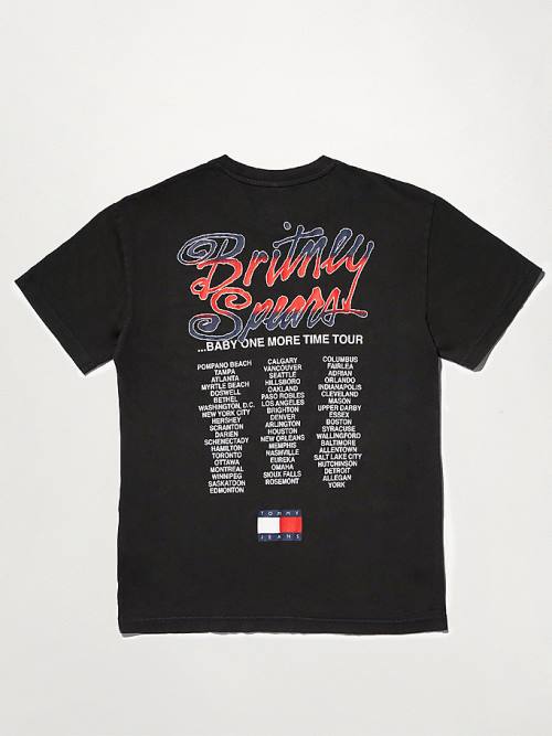 Black Tommy Hilfiger Tommy Revisited Britney Men's T Shirts | TH284EMR