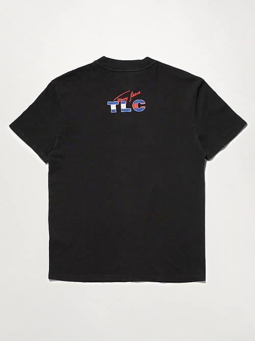 Black Tommy Hilfiger Tommy Revisited TLC Oversized Women's T Shirts | TH624NZO