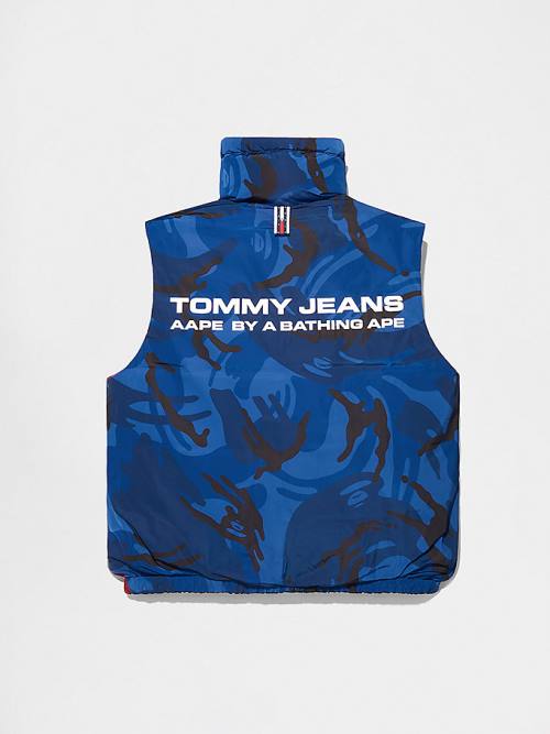 Black Tommy Hilfiger Tommy X AAPE Reversible Vest Men's Coats | TH530TJK