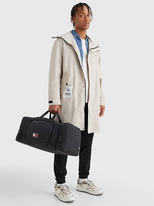 Black Tommy Hilfiger Travel Duffle Men's Bags | TH908YTA