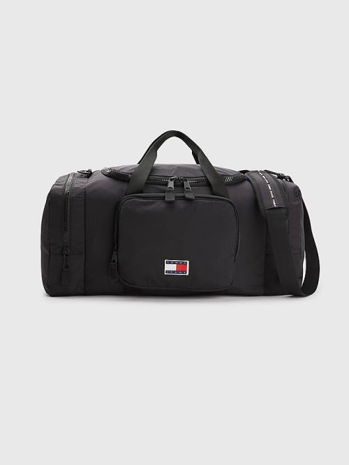 Black Tommy Hilfiger Travel Duffle Men\'s Bags | TH908YTA