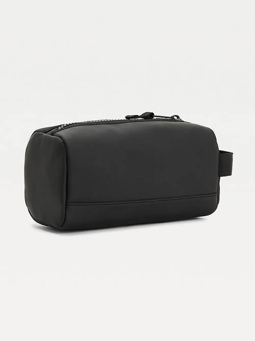 Black Tommy Hilfiger Urban Zipped Washbag Men's Bags | TH643DQY