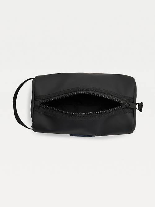 Black Tommy Hilfiger Urban Zipped Washbag Men's Bags | TH643DQY