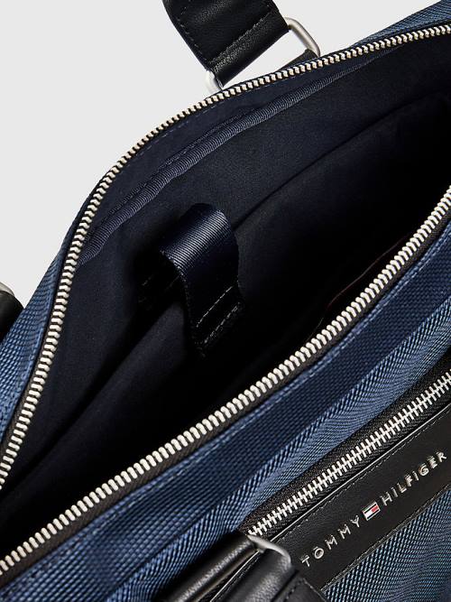 Blue Tommy Hilfiger 1985 Slim Computer Men's Bags | TH304KPG