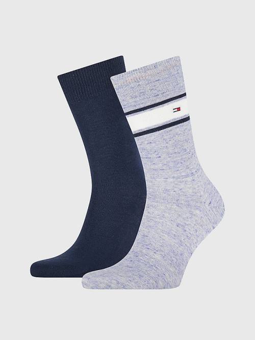 Blue Tommy Hilfiger 2-Pack Multicolour Men\'s Socks | TH687ZAV