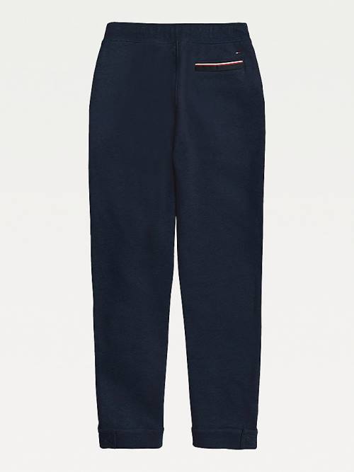 Blue Tommy Hilfiger Adaptive Drawstring Joggers Men's Pants | TH750OXH