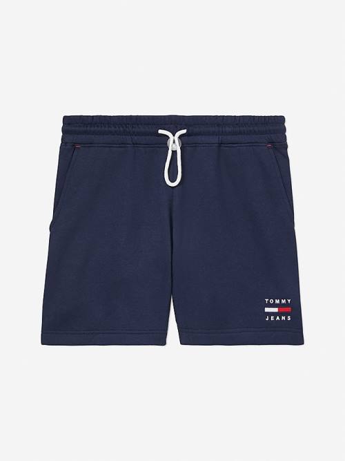 Blue Tommy Hilfiger Adaptive Logo Women\'s Shorts | TH903JUP