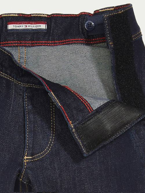 Blue Tommy Hilfiger Adaptive Seated Fit Slim Straight Boys' Jeans | TH357WYN