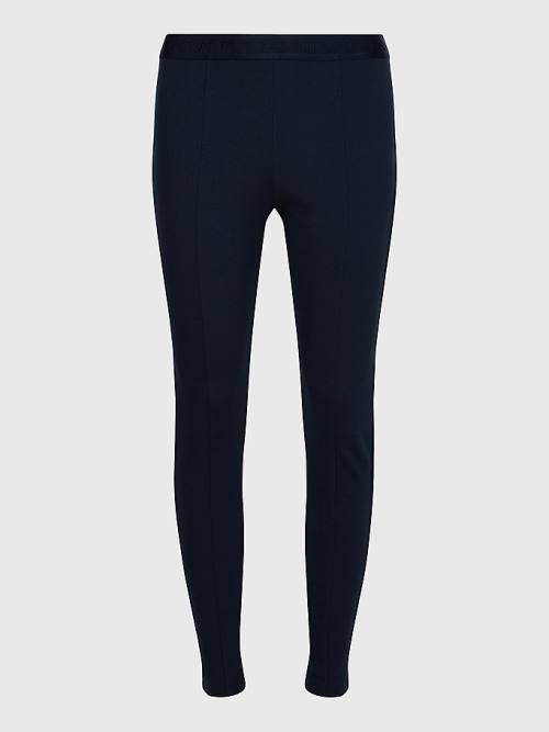 Blue Tommy Hilfiger Audrey Slim Fit Women\'s Leggings | TH781VMG