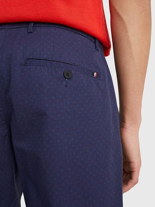 Blue Tommy Hilfiger Brooklyn Polka Dot Men's Shorts | TH735UEN