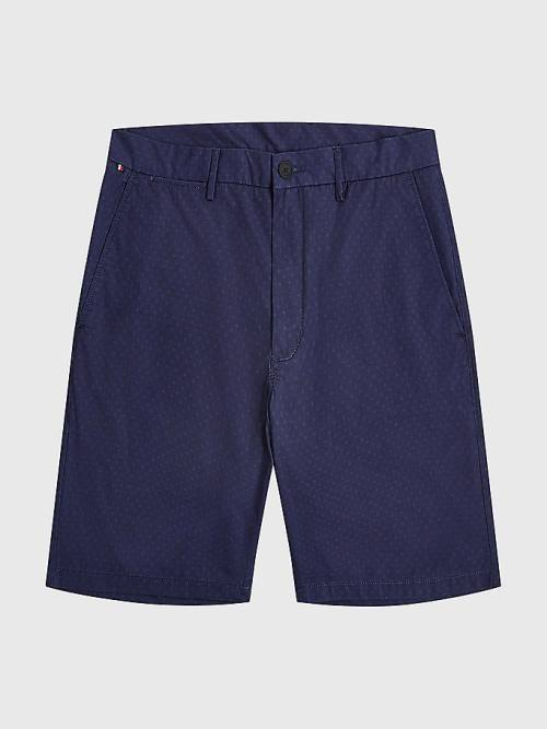 Blue Tommy Hilfiger Brooklyn Polka Dot Men's Shorts | TH735UEN