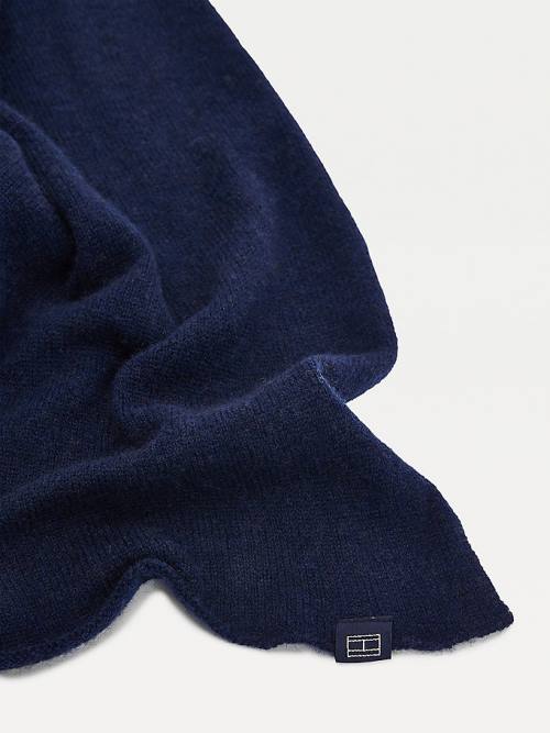 Blue Tommy Hilfiger Cashmere Blend Women's Scarves | TH964EDA