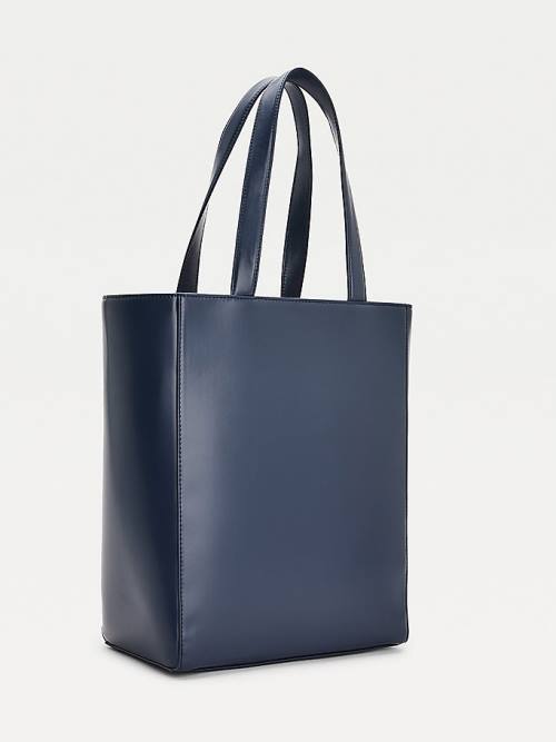 Blue Tommy Hilfiger Charm Tote Women's Bags | TH831CNX