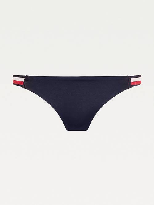 Blue Tommy Hilfiger Cheeky Fit Bikini Bottoms Women's Swimwear | TH850QZL