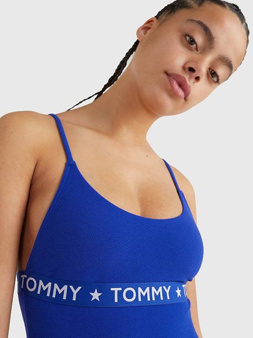 Blue Tommy Hilfiger Cheeky Fitsuit Women's Swimwear | TH610PSF