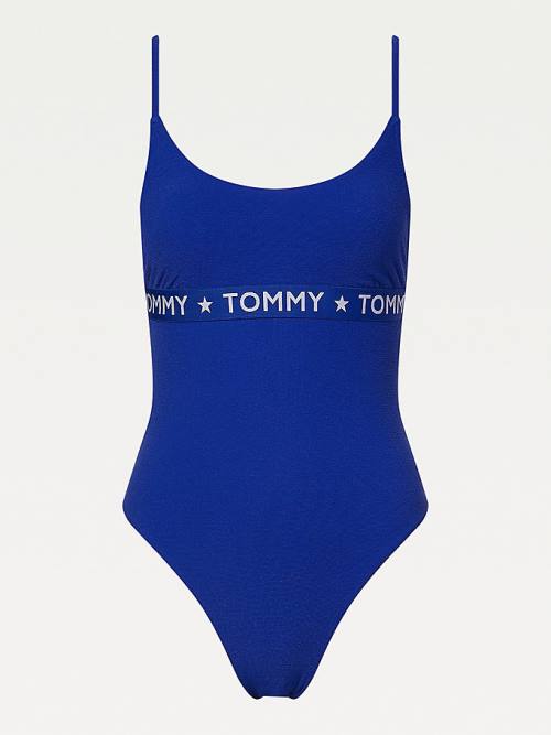 Blue Tommy Hilfiger Cheeky Fitsuit Women's Swimwear | TH610PSF