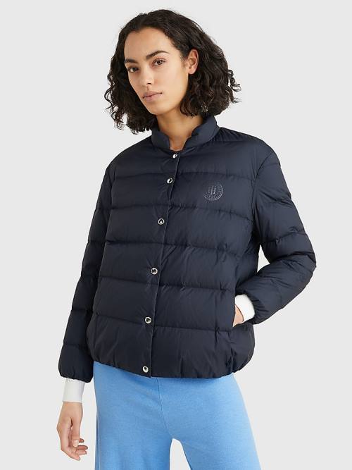 Blue Tommy Hilfiger Chic Down-Filled Women\'s Jackets | TH960MCJ