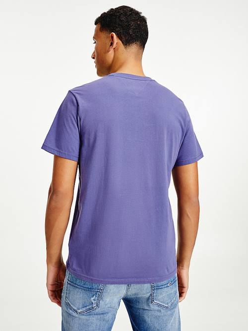 Blue Tommy Hilfiger Classics Organic Cotton Men's T Shirts | TH593EVU